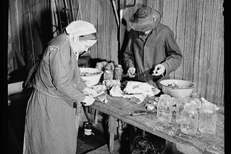 woman preparing a meal